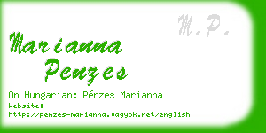 marianna penzes business card